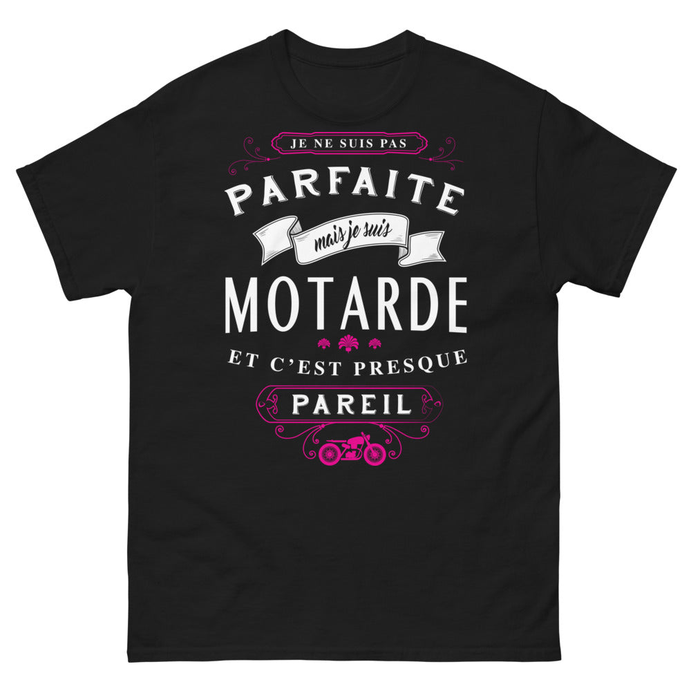 T-shirt motarde noir - presque parfaite