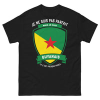 Thumbnail for T-shirt Guyanais noir - Je ne suis pas parfait mais je suis Guyanais