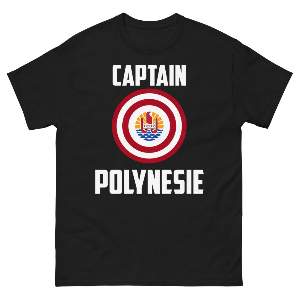 T-shirt Polynésie noir - Captain Polynésie