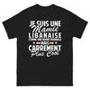 T-shirt Mamie libanaise noir - texte plus cool