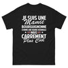 T-shirt Bourgogne noir - mamie bourguignonne plus cool