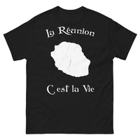 Thumbnail for T-shirt La Réunion noir - design sombre
