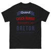T-shirt Bretagne noir - Chuck Norris rencontre un Breton