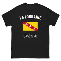 Thumbnail for T-shirt Lorraine noir face - La Lorraine, c'est la vie