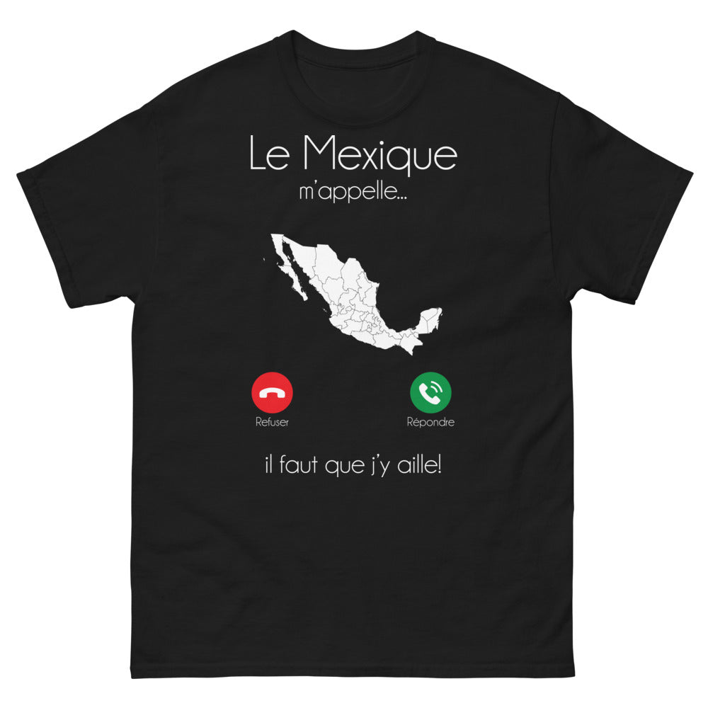 T-shirt Mexique noir - Le Mexique m'appelle