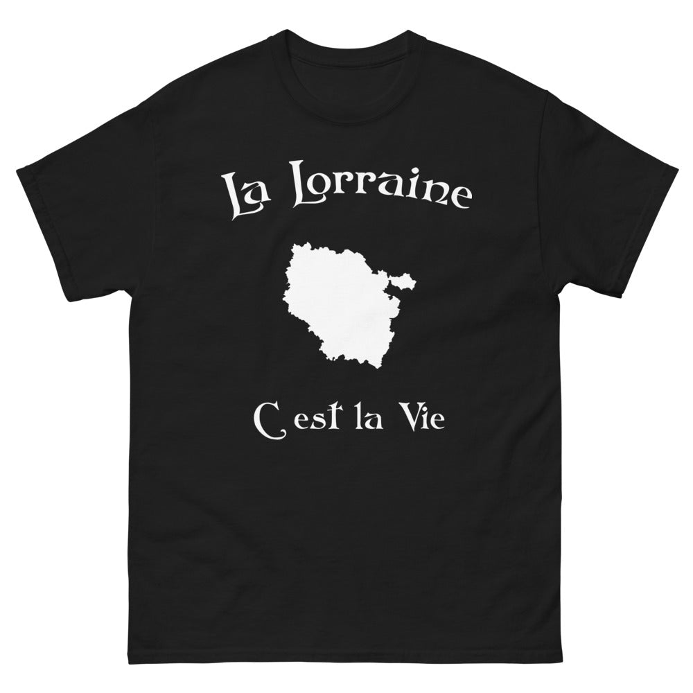 T-shirt La Lorraine noir face - La Lorraine, c'est la vie