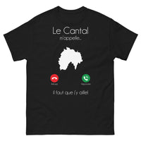 Thumbnail for T-shirt Cantal noir - Le Cantal vous appelle