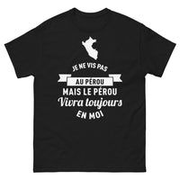 Thumbnail for T-shirt Pérou noir - lama des Andes