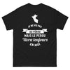 T-shirt Pérou noir - lama des Andes