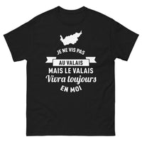 Thumbnail for T-shirt Valais noir face - Fier de mes racines