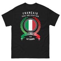 Thumbnail for T-shirt Français et Italien noir - Français par obligation