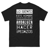 Thumbnail for T-shirt Andalousie noir - Lo siento, este hombre ya está pillado