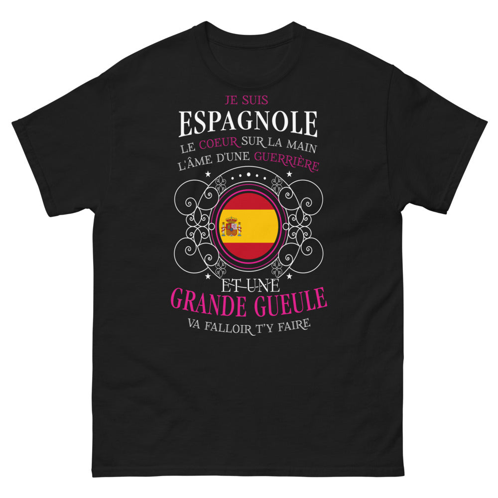T-shirt Femme Espagnole Guerrière et Grande Gueule - Faut t'y Faire