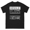 T-shirt Bretagne noir - Désolé, cet homme est pris