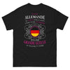 T-shirt Allemande noir - cœur généreux et grande gueule
