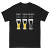 T-shirt Franc-Comtois noir - Le verre est à moitié vide ou plein