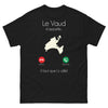 T-shirt Vaudois noir - Le Vaud m'appelle