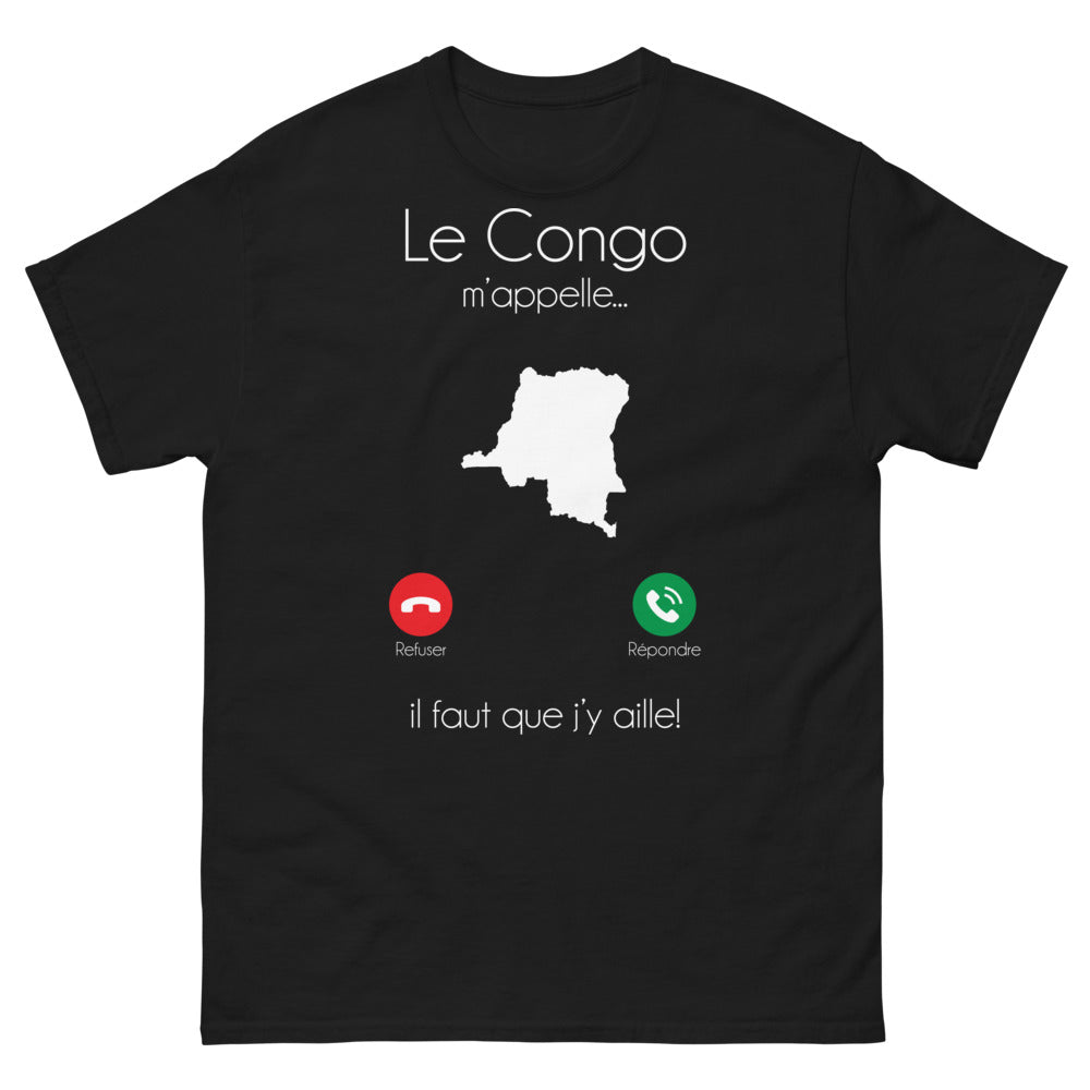 T-shirt Congo noir - Le Congo m'appelle
