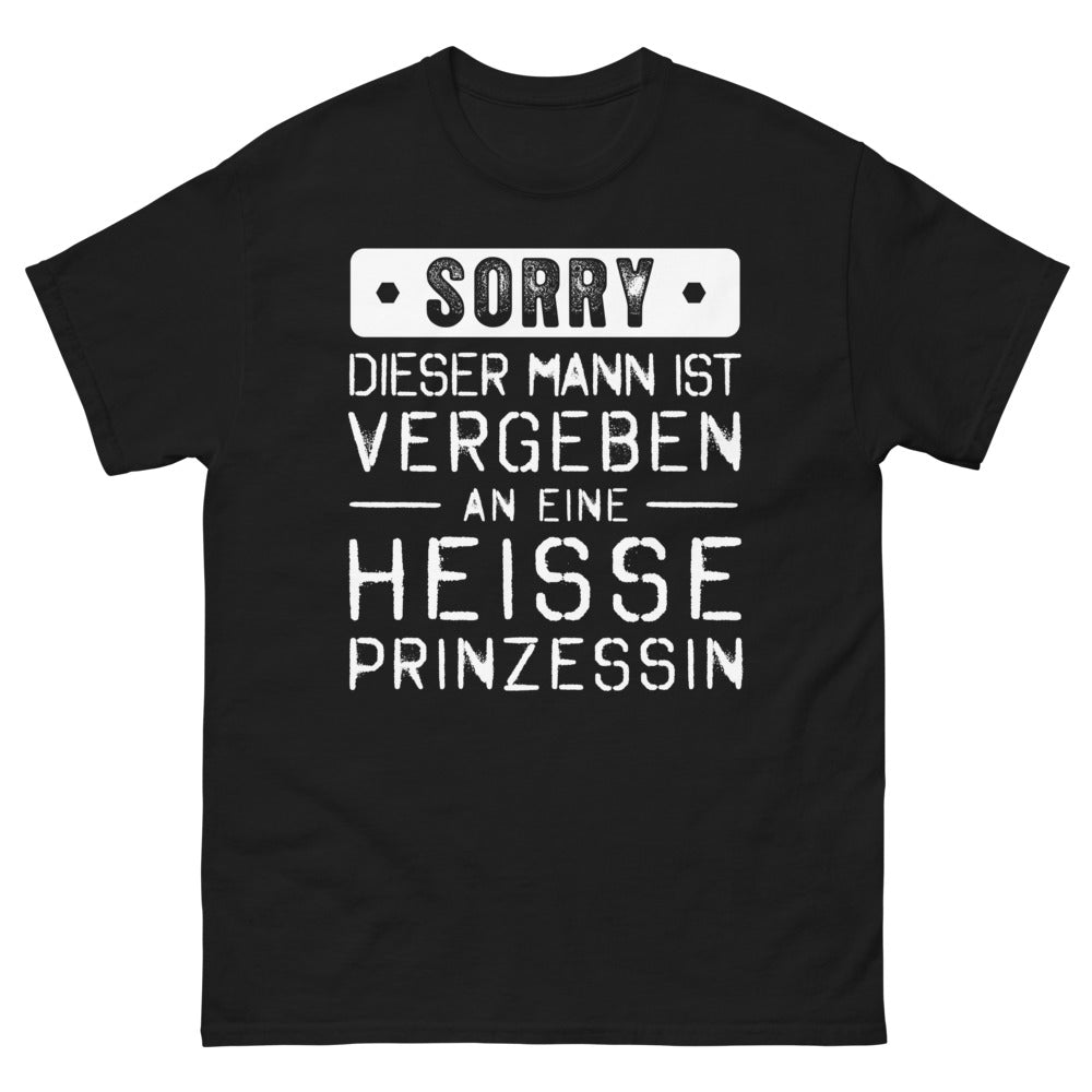 T-shirt Deutschland schwarz - Vergeben an eine heiße Prinzessin
