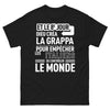 T-shirt Italie noir - Et le 8e jour, Dieu créa la grappa