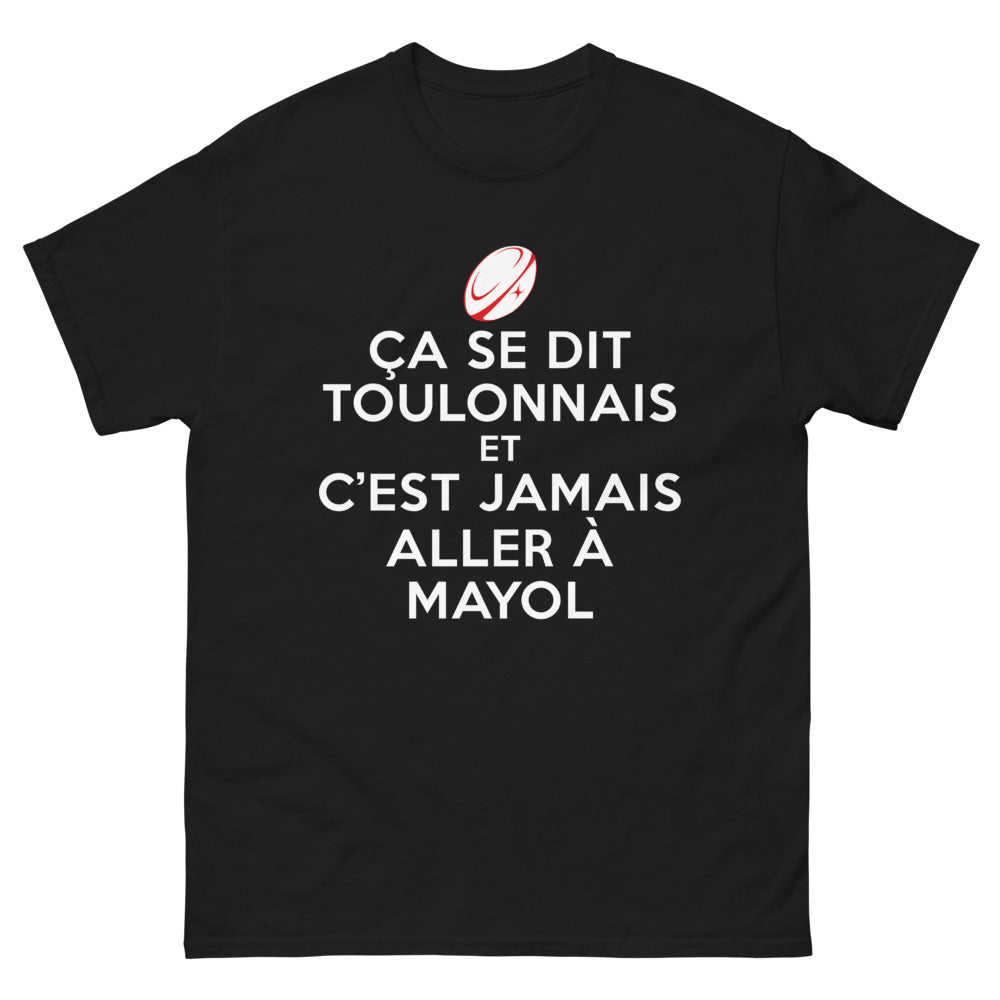 T-shirt Toulonnais noir - Jamais Aller à Mayol