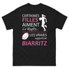 T-shirt Biarritz noir - Certaines filles aiment le rugby
