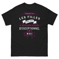 Thumbnail for T-shirt humour amoureux noir - message audacieux