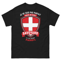 Thumbnail for T-shirt Savoyard noir - Savoyard et presque parfait