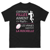 T-shirt La Rochelle noir - Certaines filles aiment le rugby