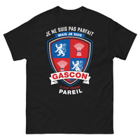 Thumbnail for T-shirt Gascon noir face - Je ne suis pas parfait