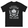T-shirt papa vétéran noir - The Man, The Myth, The Legend