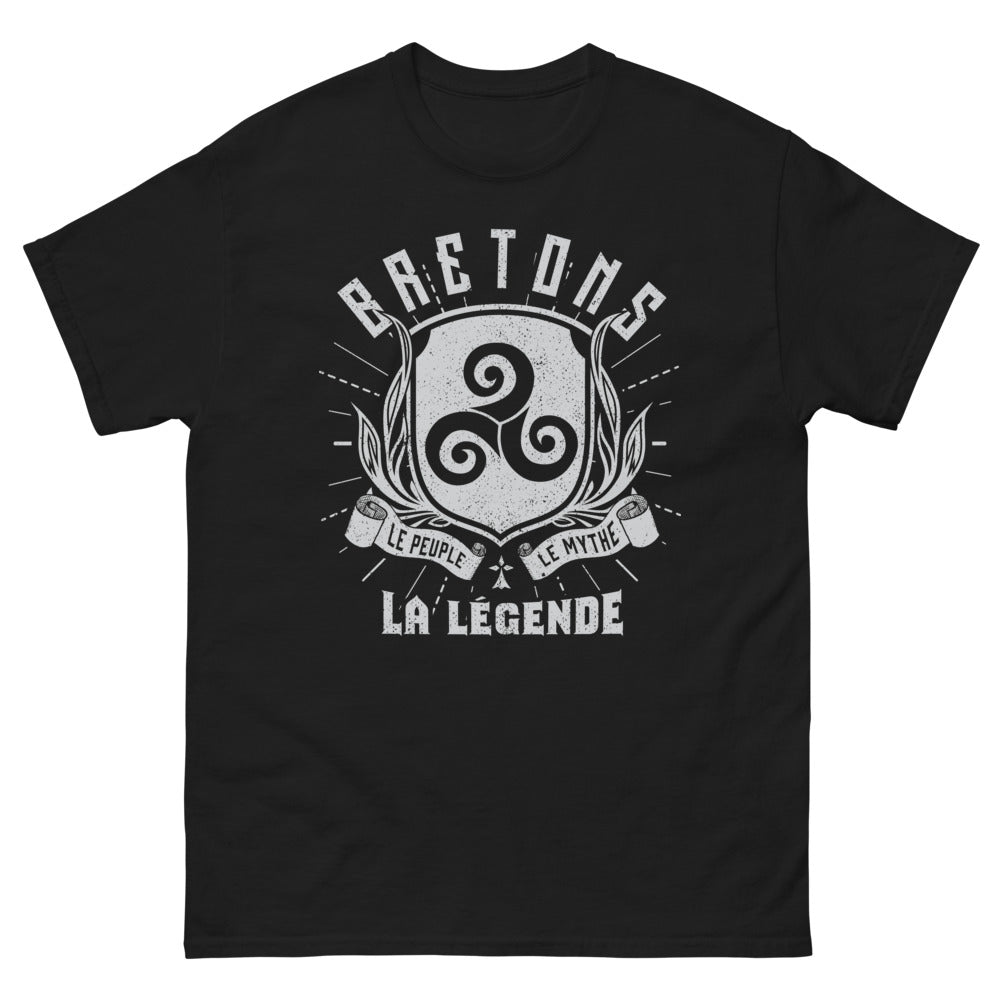 T-shirt Breton noir face - Le Peuple, le Mythe, la Légende