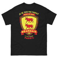 Thumbnail for T-shirt Béarnais noir - je ne suis pas parfait mais je suis Béarnais