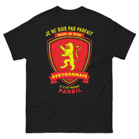 Thumbnail for T-shirt Aveyronnais noir - message fier et drôle