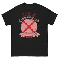 Thumbnail for T-shirt Bourguignons et Francs-Comtois noir - hommage héroïque, humour régional