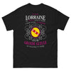 T-shirt Lorraine noir - Guerrière au Cœur Grand
