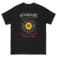 Thumbnail for T-shirt Auvergne noir - Je suis Auvergnate, guerrière au grand cœur