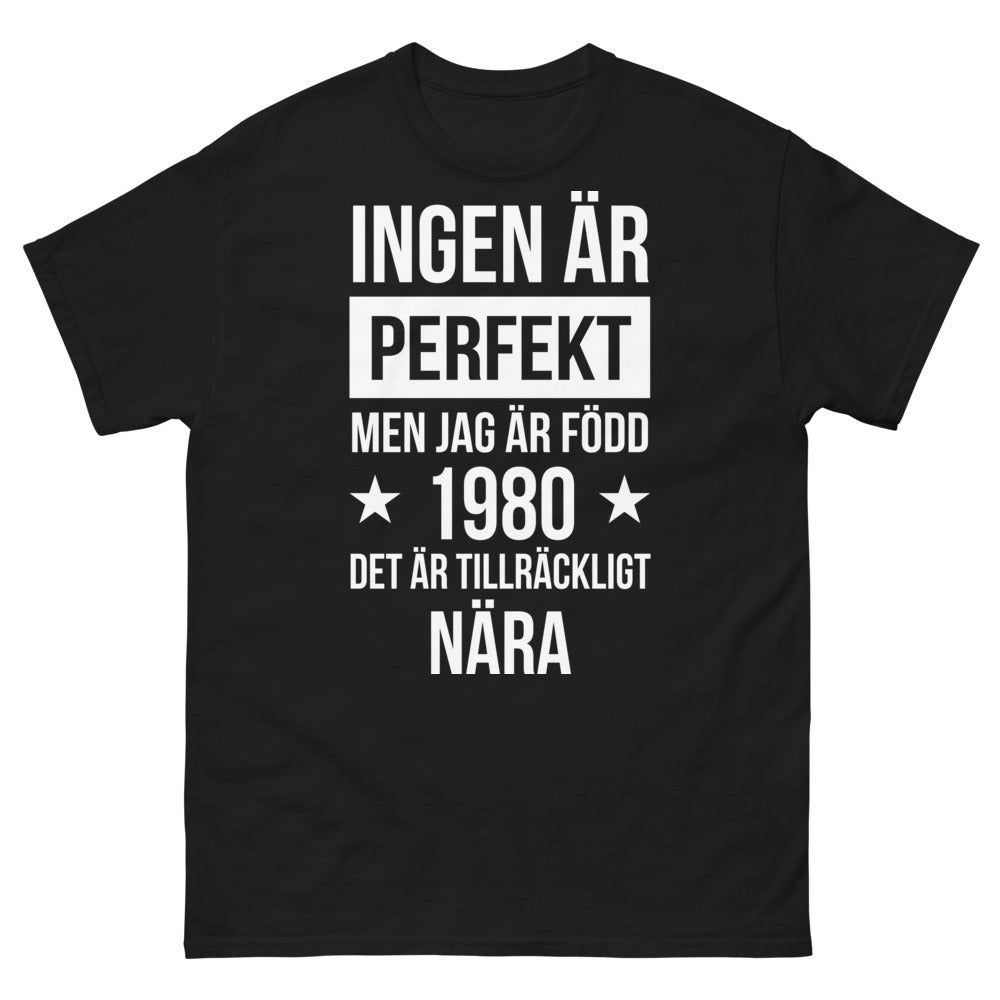 T-shirt Suédois édition 1980 noir - clin d'œil nordique