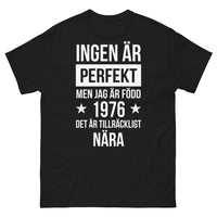 Thumbnail for T-shirt Suédois noir - ingen är perfekt