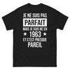 T-shirt année 1963 noir - pas parfait mais authentique