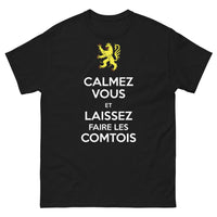 Thumbnail for T-shirt Comtois noir - Calmez-vous et laissez-faire