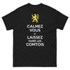 T-shirt Comtois noir - Calmez-vous et laissez-faire