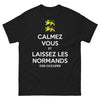 T-shirt Normandie noir - Calmez-vous et laissez les Normands s'en occuper