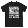 T-shirt Bretagne noir - le verre tremble avant ta main