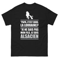 Thumbnail for T-shirt Alsacien noir - Clin d'oeil Alsace-Lorraine