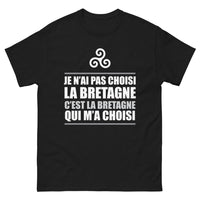 Thumbnail for T-shirt Bretagne noir - Je n'ai pas choisi la Bretagne