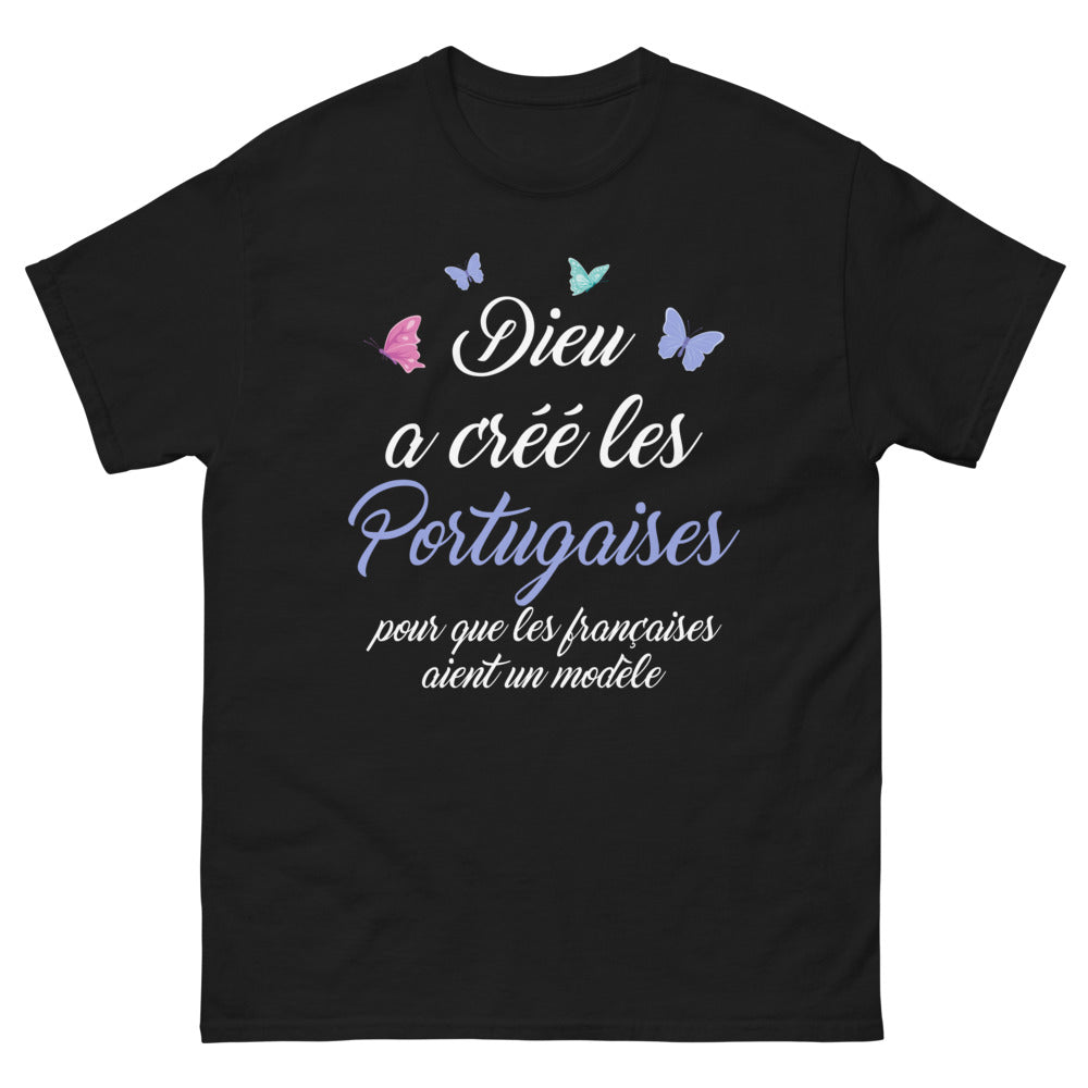 T-shirt Portugal noir - Un modèle à suivre