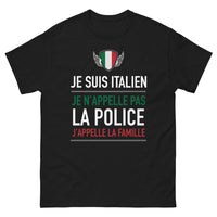 Thumbnail for T-shirt Italie noir - clin d'œil à la famille