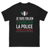 T-shirt Italie noir - clin d'œil à la famille