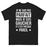 Thumbnail for T-shirt Gaucher noir - je suis gaucher, presque pareil